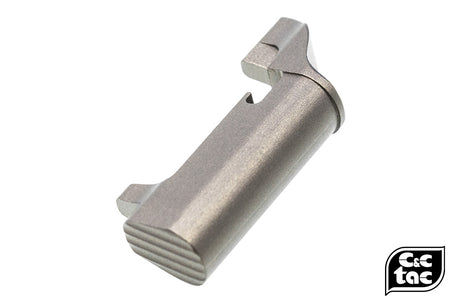 C&C Tac CNC Aluminum SP Style Extended Magazine Release for Tokyo Marui M&P-Titanium Grey