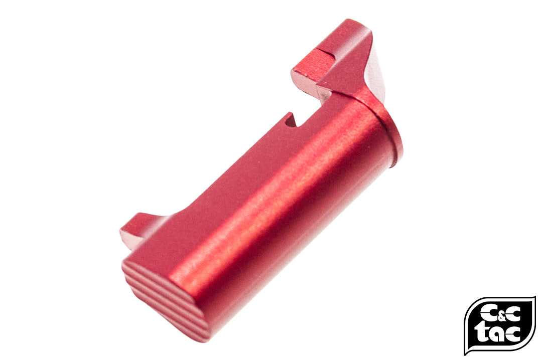 C&C Tac CNC Aluminum SP Style Extended Magazine Release for Tokyo Marui M&P-Titanium Grey