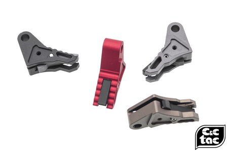 C&C Tac CNC Aluminum Trigger For Tokyo Marui G Series ( G Model ) ( V Style )-DDC ( Desert Dirt Color )