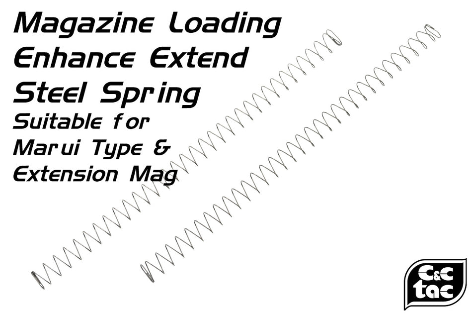 C&C Tac Magazine Loading Enhance Extend Steel Spring for Marui Type ( Marui M&P / G Model / Extension Mag ) ( 2pcs )