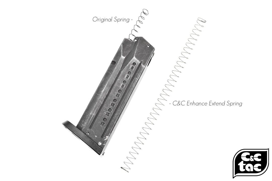 C&C Tac Magazine Loading Enhance Extend Steel Spring for Marui Type ( Marui M&P / G Model / Extension Mag ) ( 2pcs )