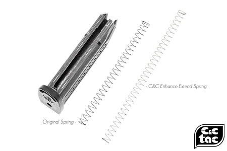 C&C Tac Magazine Loading Enhance Extend Steel Spring for Marui Type ( Marui M&P / G Model / Extension Mag ) ( 2pcs )