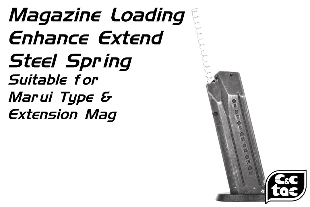 C&C Tac Magazine Loading Enhance Extend Steel Spring for Marui Type ( Marui M&P / G Model / Extension Mag ) ( 2pcs )