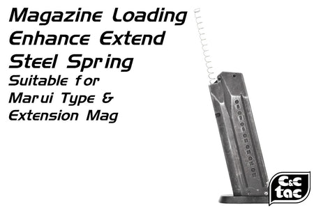 C&C Tac Magazine Loading Enhance Extend Steel Spring for Marui Type ( Marui M&P / G Model / Extension Mag ) ( 2pcs )