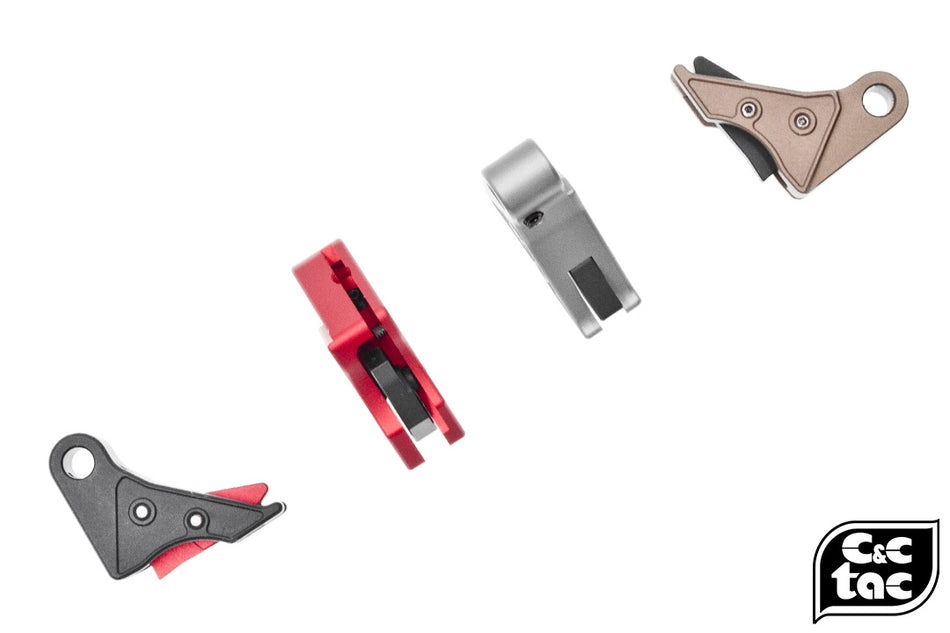 C&C Tac OP Style CNC Aluminum Trigger For Tokyo Marui G Series ( G Model )-DDC ( Desert Dirt Color )