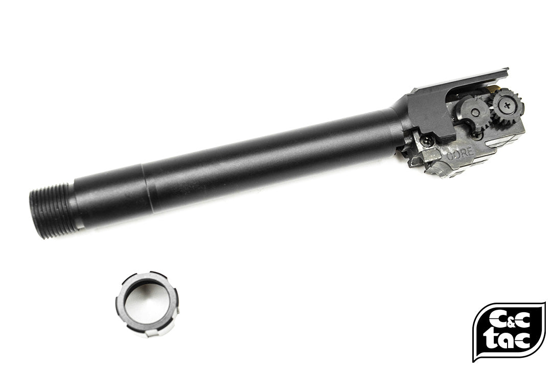 C&C Tac SCO Style Threaded Outer Barrel 14mm CCW For Marui TM M&P9L GBBP ( Black )
