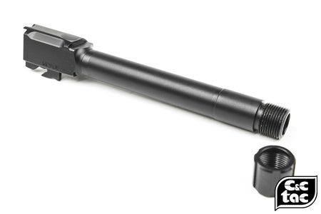 C&C Tac SCO Style Threaded Outer Barrel 14mm CCW For Marui TM M&P9L GBBP ( Black )