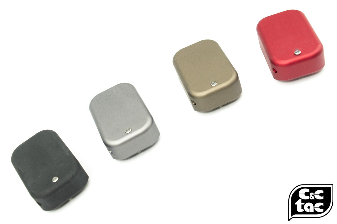 C&C Tac TT Style CNC Aluminum Short Magazine Pad Extension for TM / WE G Series ( G Model )-Red