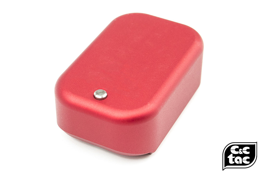 C&C Tac TT Style CNC Aluminum Short Magazine Pad Extension for TM / WE G Series ( G Model )-Red