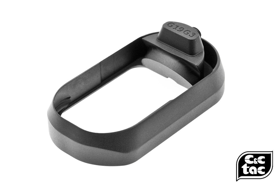 C&C Tac TT Style CNC Aluminum Magwell for TM Model 19 Gen3-Brown