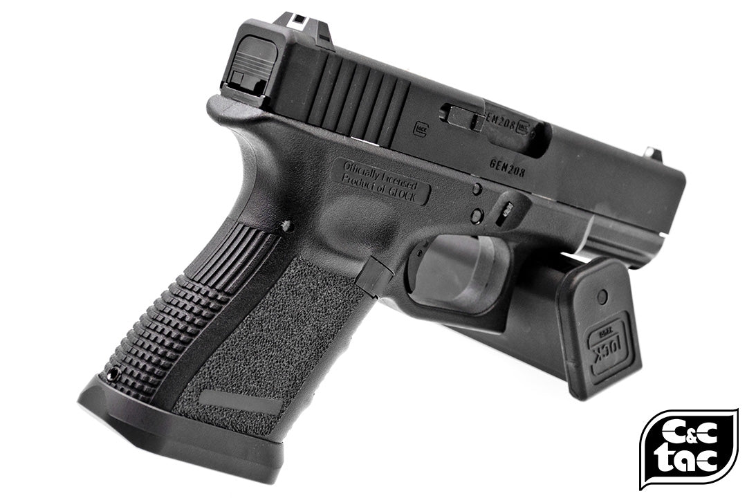 C&C Tac TT Style CNC Aluminum Magwell for TM Model 19 Gen3-Brown