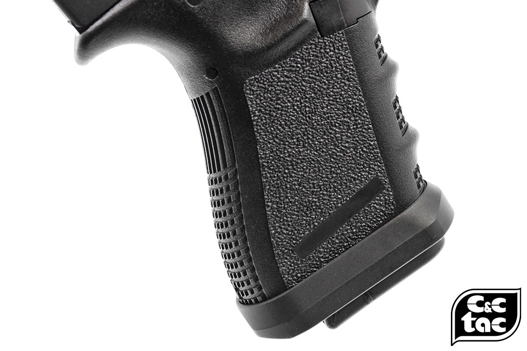 C&C Tac TT Style CNC Aluminum Magwell for TM Model 19 Gen3-Brown