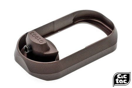 C&C Tac TT Style CNC Aluminum Magwell for TM Model 19 Gen3-Brown