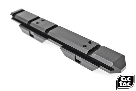 C&C Tac V3 .410 Riser Mount Low Profile Rail and Front Sight Mount Set for Airsoft 20mm Rail ( Black ) ( CAG Style )