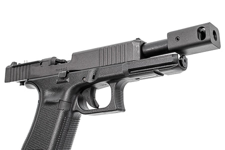 C&C Tac G17G5 Outer Barrel Match 4-Port Compensator 14mm CCW Roland Special KK* Style For Marui TM G17 Gen5 MOS GBBP Series Silver