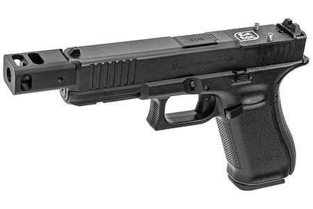 C&C Tac G17G5 Outer Barrel Match 4-Port Compensator 14mm CCW Roland Special KK* Style For Marui TM G17 Gen5 MOS GBBP Series Silver