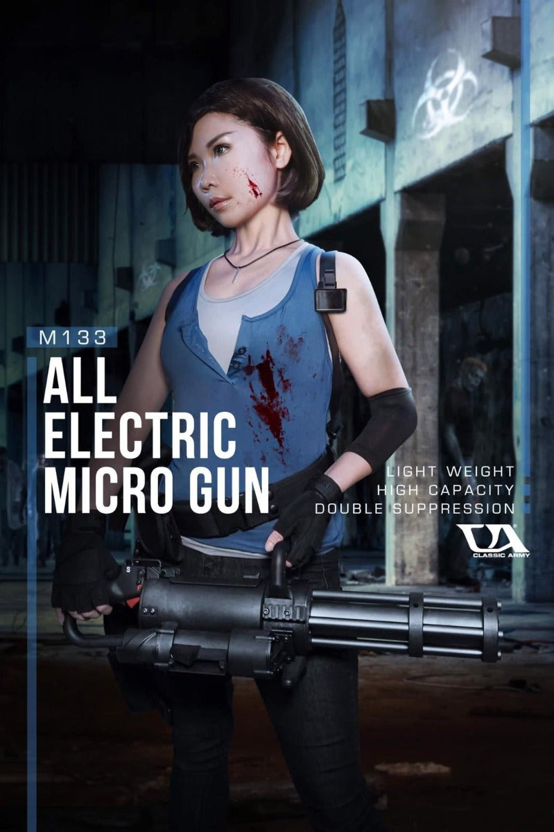 Classic Army M133 Mini Vulcan Rotating Multi-Barrel Airsoft AEG ( Electric Powered Minigun )
