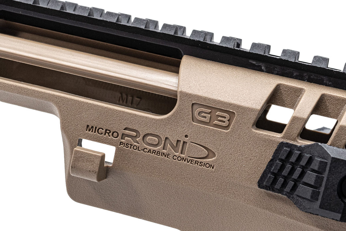 CAA Airsoft MICRO RONI G3 Pistol-Carbine Conversion Kit For SIG AIR / VFC P320 GBBP Series -FDE