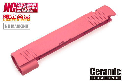 Guarder Aluminum Slide for Marui TM Hi-Capa 4.3 GBBP ( No Marking / Pink )