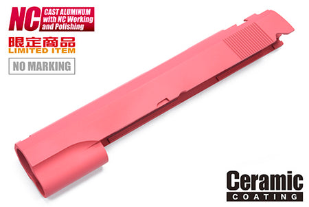 Guarder Aluminum Slide for Marui TM Hi-Capa 5.1 GBBP ( No Marking / Pink )