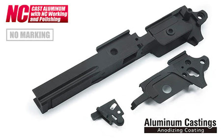Guarder Aluminum Frame for Marui Hi-Capa 5.1 GBBP Series - Standard Type / 4.3 Type-Infinity - 4.3 type-Black