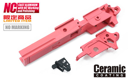 Guarder Aluminum Frame for Marui TM Hi-Capa 5.1 ( Standard / No Marking / Pink )