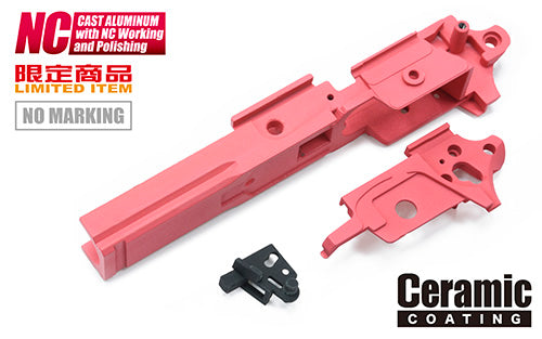 Guarder Aluminum Frame for Marui TM Hi-Capa 5.1 ( Standard / No Marking / Pink )