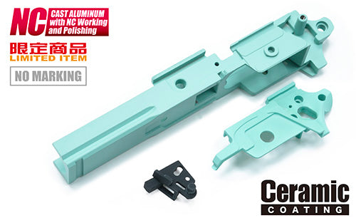Guarder Aluminum Frame for Marui TM Hi-Capa 5.1 ( Standard / No Marking / Robin Egg Blue )