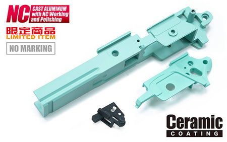 Guarder Aluminum Frame for Marui TM Hi-Capa 5.1 ( Standard / No Marking / Robin Egg Blue )