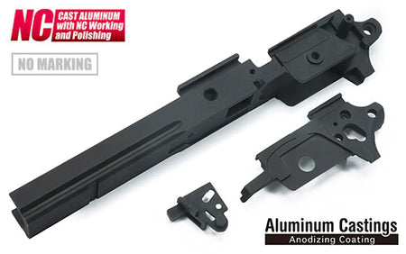 Guarder Aluminum Frame for Marui Hi-Capa 5.1 GBBP Series - Standard Type / 4.3 Type-Infinity - 4.3 type-Black