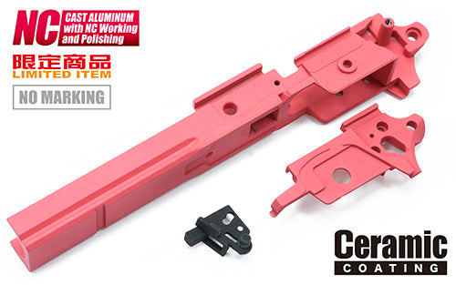 Guarder Aluminum Frame for Marui TM Hi-Capa 4.3 ( 4.3 Type / No Marking / Pink )