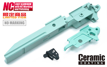 Guarder Aluminum Frame for Marui TM Hi-Capa 5.1 ( GD Type / No Marking / Robin Egg Blue )