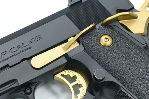 Guarder Stainless Slide Stop For Tokyo Marui Hi-Capa GBBP ( Titanium Gold ) ( CAPA-77 )