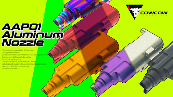 COW AAP01 Aluminum Nozzle for AAP01 GBBP Series ( AAP-01 )-Rainbow