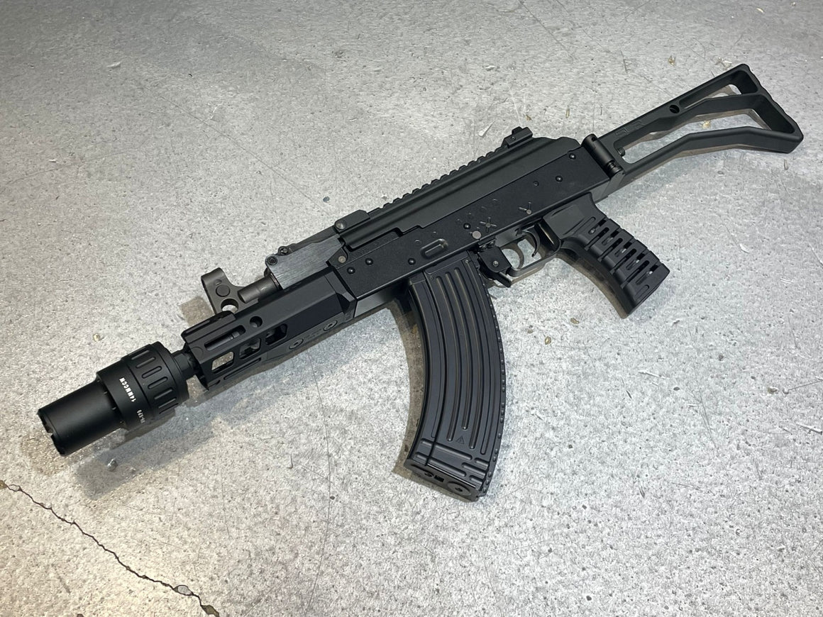 C&C Tac Custom SLR Krink 4” M-LOK Handguard TM AKM GBB with Flame Effect Tracer Unit