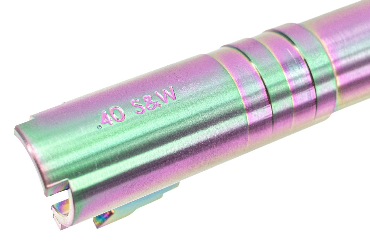 COW Stainless Steel .40 S&W Mark 5.1" 11mm CW Threaded Outer Barrel For Marui TM Hi-Capa 5.1 GBBP Series