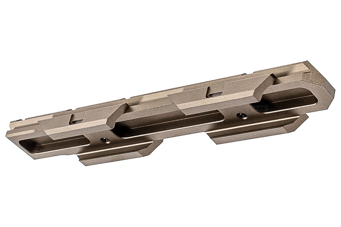 C&C Tac V3 .410 Riser Mount Low Profile Rail and Front Sight Mount Set for Airsoft 20mm Rail ( Brown ) ( CAG Style )