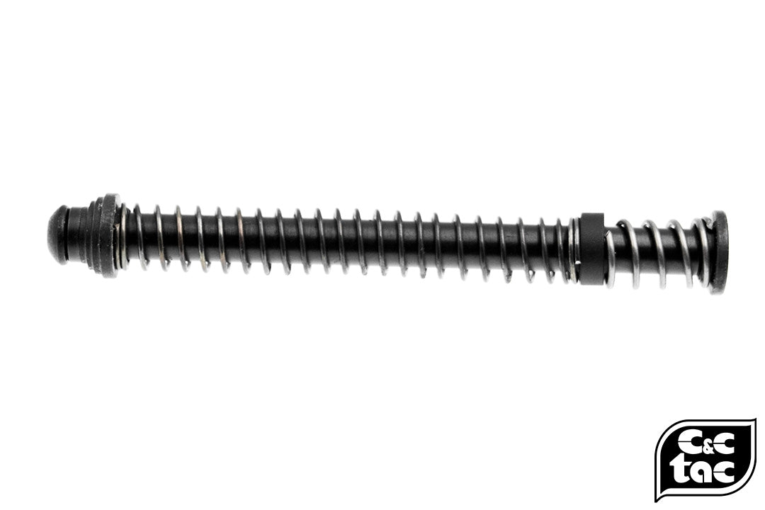 C&C Tac S Style Steel QDQ Duel-Rate Recoil Spring Guide Rod Kit for TM G17 ( 80%/150% ) ( Black )