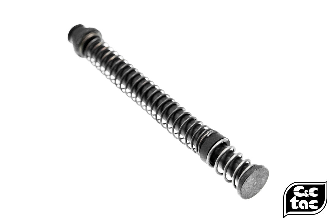 C&C Tac S Style Steel QDQ Duel-Rate Recoil Spring Guide Rod Kit for TM G17 ( 80%/150% ) ( Black )