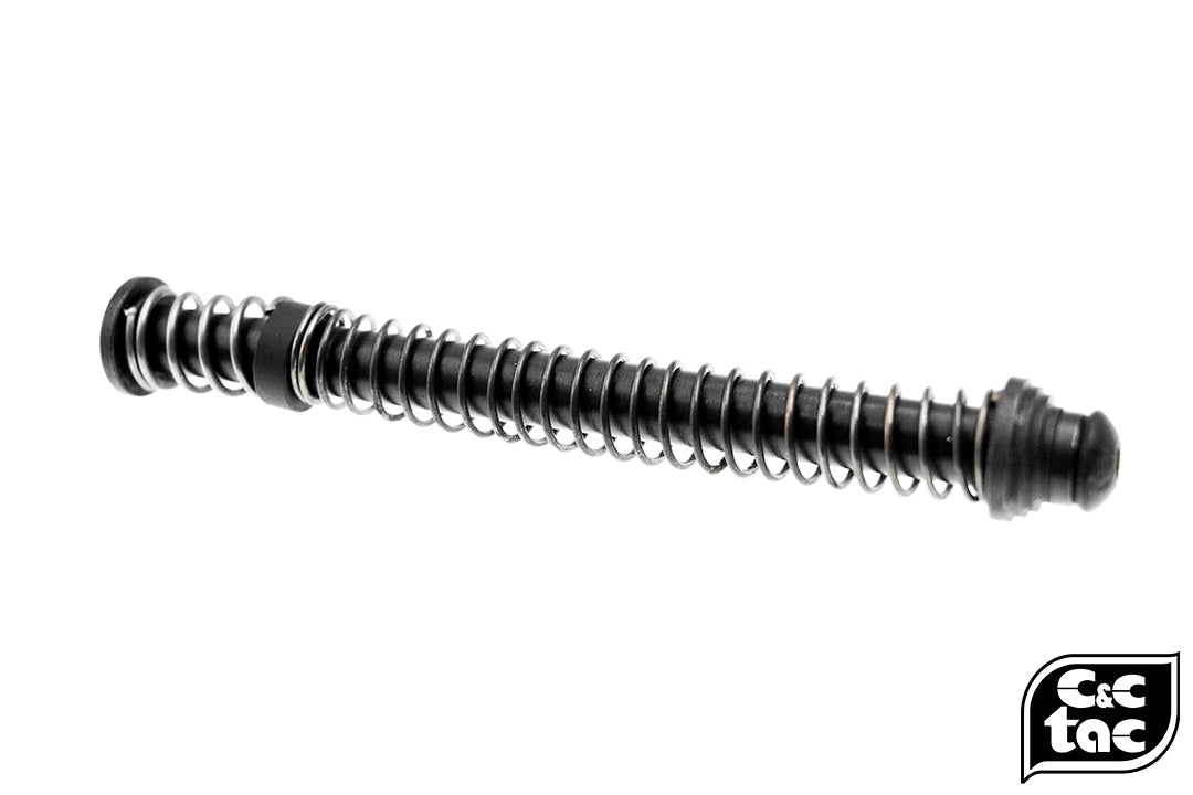 C&C Tac S Style Steel QDQ Duel-Rate Recoil Spring Guide Rod Kit for TM G17 ( 80%/150% ) ( Black )