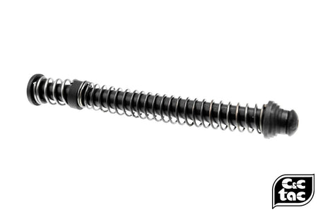 C&C Tac S Style Steel QDQ Duel-Rate Recoil Spring Guide Rod Kit for TM G17 ( 80%/150% ) ( Black )
