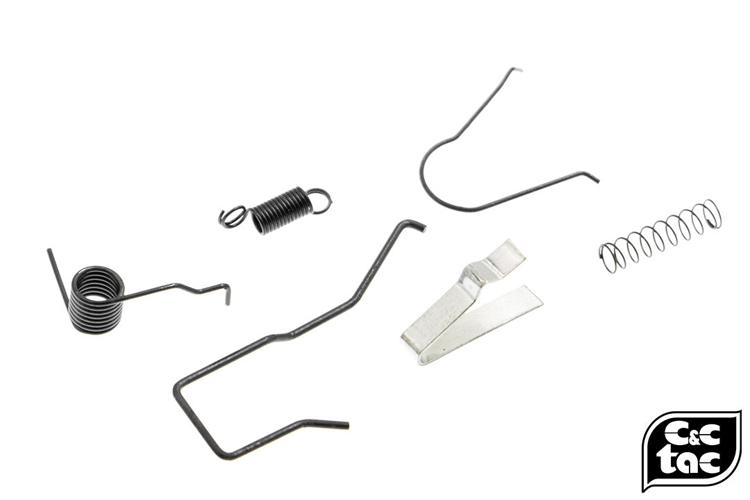 C&C Tac Ultra Enhanced Steel Spring Set for Marui / WE / KJ G Model 17 / 18C / 19 / 22 / 23 / 26 / 34 etc. ( TM / WE / KJ G17 )