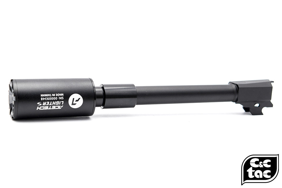 C&C Tac Threaded Outer Barrel 14mm CCW for SIG AIR / VFC M17 P320 GBBP ( Black )