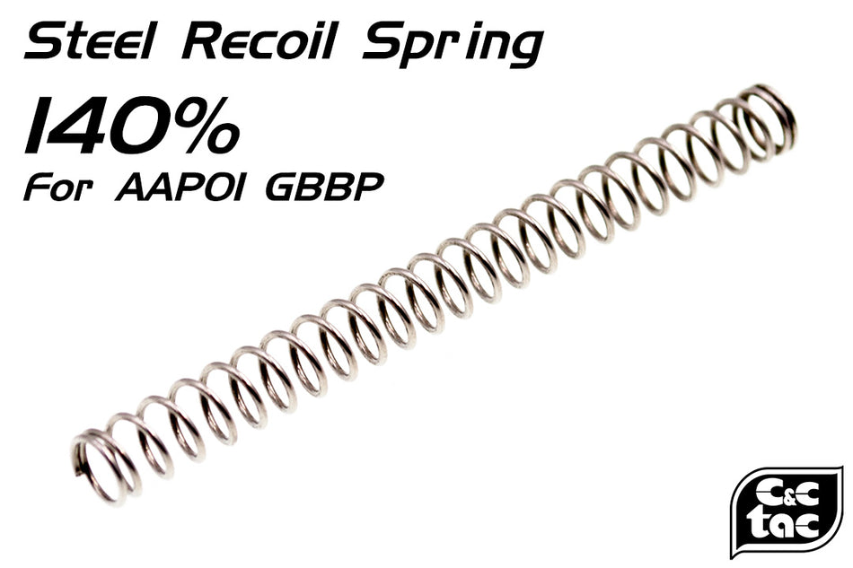 C&C Tac 140% Recoil Spring for Action Army AAP01 Assassin GBBP Airsoft ( AAP-01 / AAP-01C )