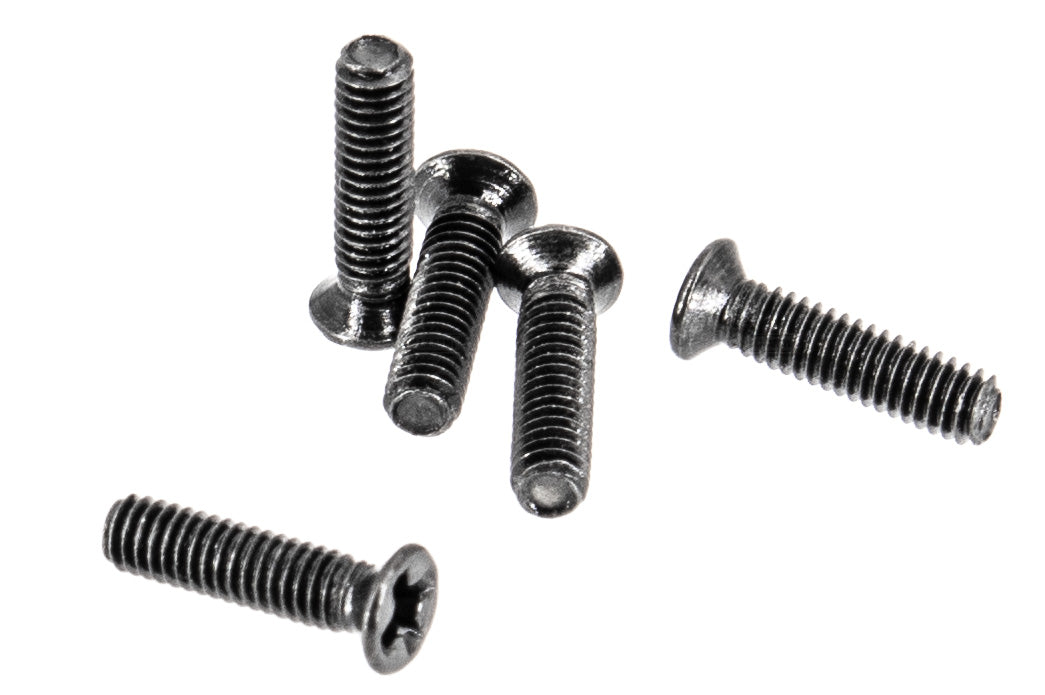 M2.5 x 10 ( 5pcs ) Metal Black Screw for Rear Sight UMAREX / VFC Glock 45 / 17 Gen3 / 17 Gen5 / 19 Gen3  ( Flat / Countersunk Phillips Cross )