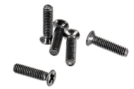 M2.5 x 10 ( 5pcs ) Metal Black Screw for Rear Sight UMAREX / VFC Glock 45 / 17 Gen3 / 17 Gen5 / 19 Gen3  ( Flat / Countersunk Phillips Cross )