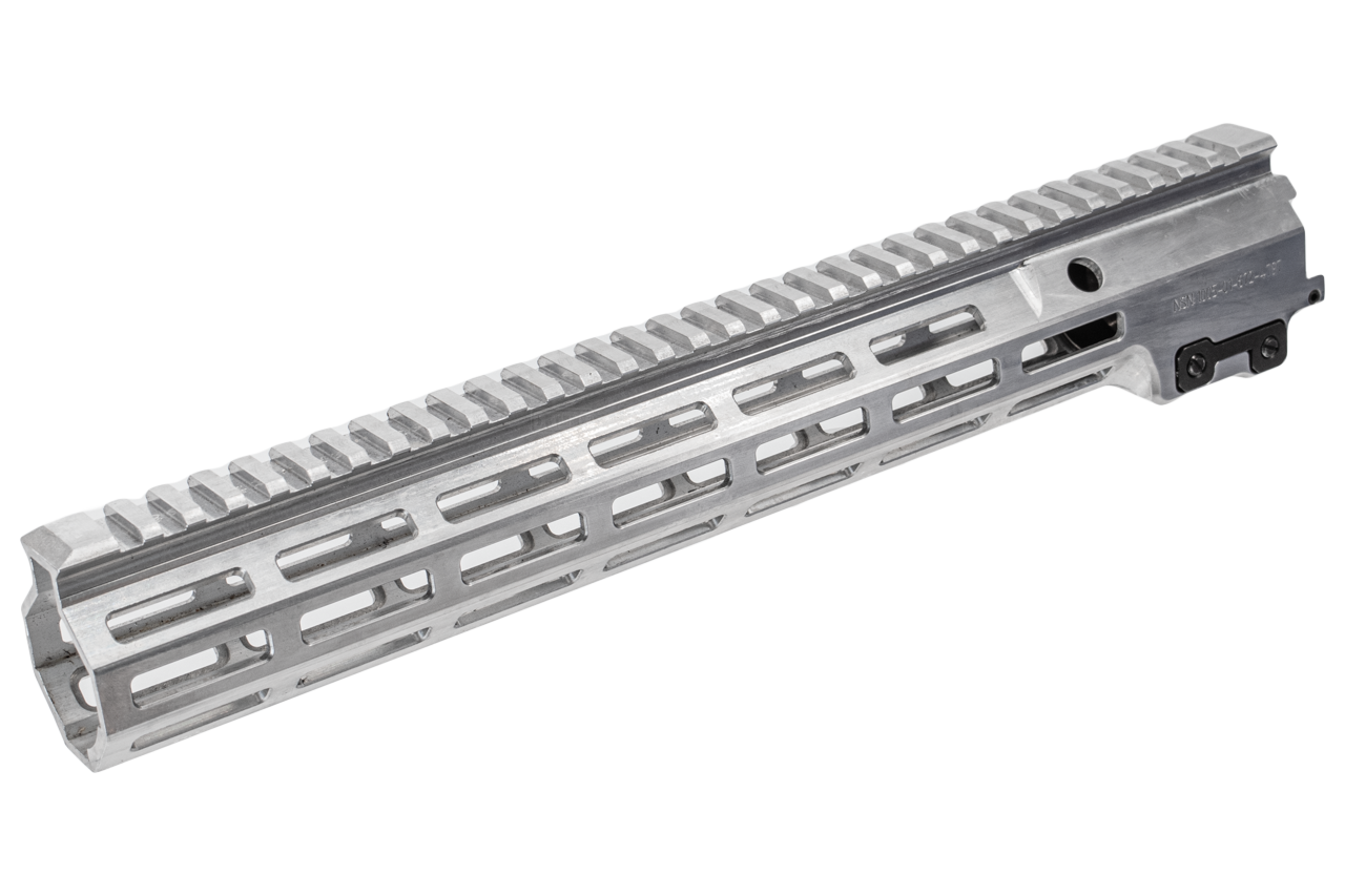 C&C Tac MK16 M-LOK 13.5 Rail Airsoft Ver. ( RAW Edition Silver , Non-Anodized Original Color ) ( NSN URGI Style Ver. )