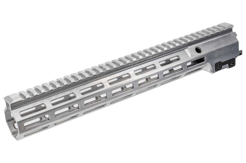 C&C Tac MK16 M-LOK 13.5 Rail Airsoft Ver. ( RAW Edition Silver , Non-Anodized Original Color ) ( NSN URGI Style Ver. )