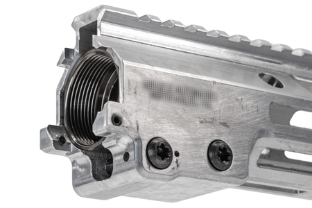 C&C Tac MK16 M-LOK 13.5 Rail Airsoft Ver. ( RAW Edition Silver , Non-Anodized Original Color ) ( NSN URGI Style Ver. )