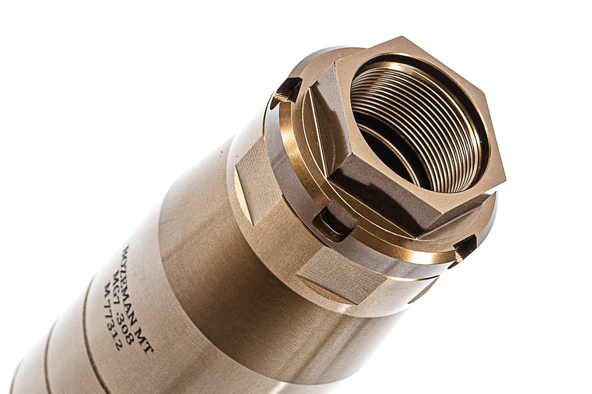 C&C Tac Rex MG7 Style Dummy Barrel Extension / Tracer Adapter For Airsoft ( End Cap Q CB Adapter For CCT0170 C&C Tac CB Flash Hider 14mm CCW Thread )